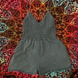 Knit Romper With Pockets